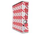 Houndstooth Coral Decal Style Skin for XBOX 360 Slim Vertical