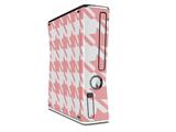 Houndstooth Pink Decal Style Skin for XBOX 360 Slim Vertical
