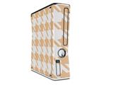 Houndstooth Peach Decal Style Skin for XBOX 360 Slim Vertical