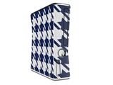 Houndstooth Navy Blue Decal Style Skin for XBOX 360 Slim Vertical