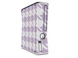 Houndstooth Lavender Decal Style Skin for XBOX 360 Slim Vertical