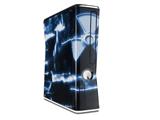 Radioactive Blue Decal Style Skin for XBOX 360 Slim Vertical