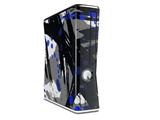 Abstract 02 Blue Decal Style Skin for XBOX 360 Slim Vertical