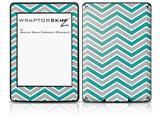 Zig Zag Teal and Gray - Decal Style Skin fits Amazon Kindle Paperwhite (Original)