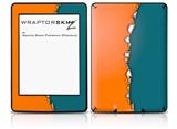Ripped Colors Orange Seafoam Green - Decal Style Skin fits Amazon Kindle Paperwhite (Original)