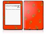 Anchors Away Red - Decal Style Skin fits Amazon Kindle Paperwhite (Original)