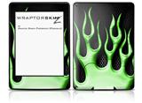 Metal Flames Green - Decal Style Skin fits Amazon Kindle Paperwhite (Original)
