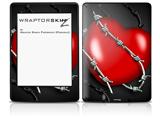 Barbwire Heart Red - Decal Style Skin fits Amazon Kindle Paperwhite (Original)