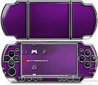 Sony PSP 3000 Decal Style Skin - Carbon Fiber Purple and Chrome