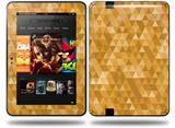 Triangle Mosaic Orange Decal Style Skin fits Amazon Kindle Fire HD 8.9 inch