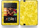 Triangle Mosaic Yellow Decal Style Skin fits Amazon Kindle Fire HD 8.9 inch