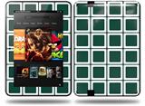 Squared Hunter Green Decal Style Skin fits Amazon Kindle Fire HD 8.9 inch