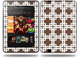Boxed Chocolate Brown Decal Style Skin fits Amazon Kindle Fire HD 8.9 inch