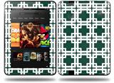 Boxed Hunter Green Decal Style Skin fits Amazon Kindle Fire HD 8.9 inch