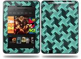 Retro Houndstooth Seafoam Green Decal Style Skin fits Amazon Kindle Fire HD 8.9 inch