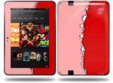 Ripped Colors Pink Red Decal Style Skin fits Amazon Kindle Fire HD 8.9 inch