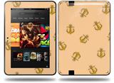 Anchors Away Peach Decal Style Skin fits Amazon Kindle Fire HD 8.9 inch