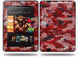 HEX Mesh Camo 01 Red Bright Decal Style Skin fits Amazon Kindle Fire HD 8.9 inch