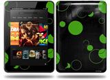 Lots of Dots Green on Black Decal Style Skin fits Amazon Kindle Fire HD 8.9 inch