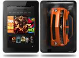 2010 Chevy Camaro Orange - Black Stripes on Black Decal Style Skin fits Amazon Kindle Fire HD 8.9 inch