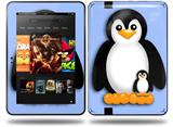 Penguins on Blue Decal Style Skin fits Amazon Kindle Fire HD 8.9 inch