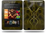 Abstract 01 Yellow Decal Style Skin fits Amazon Kindle Fire HD 8.9 inch