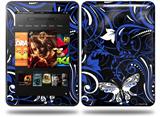 Twisted Garden Blue and White Decal Style Skin fits Amazon Kindle Fire HD 8.9 inch