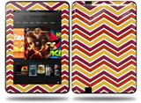 Zig Zag Yellow Burgundy Orange Decal Style Skin fits Amazon Kindle Fire HD 8.9 inch