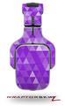 Triangle Mosaic Purple Decal Style Skin (fits Tritton AX Pro Gaming Headphones - HEADPHONES NOT INCLUDED) 