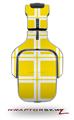 Squared Yellow Decal Style Skin (fits Tritton AX Pro Gaming Headphones - HEADPHONES NOT INCLUDED) 