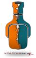 Ripped Colors Orange Seafoam Green Decal Style Skin (fits Tritton AX Pro Gaming Headphones - HEADPHONES NOT INCLUDED) 