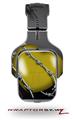Barbwire Heart Yellow Decal Style Skin (fits Tritton AX Pro Gaming Headphones - HEADPHONES NOT INCLUDED) 