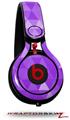 Skin Decal Wrap works with Beats Mixr Headphones Triangle Mosaic Purple Skin Only (HEADPHONES NOT INCLUDED)