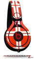 Skin Decal Wrap works with Beats Mixr Headphones Squared Red Skin Only (HEADPHONES NOT INCLUDED)