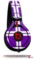 Skin Decal Wrap works with Beats Mixr Headphones Squared Purple Skin Only (HEADPHONES NOT INCLUDED)