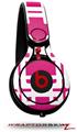 Skin Decal Wrap works with Beats Mixr Headphones Boxed Fushia Hot Pink Skin Only (HEADPHONES NOT INCLUDED)