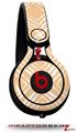 Skin Decal Wrap works with Beats Mixr Headphones Wavey Peach Skin Only (HEADPHONES NOT INCLUDED)