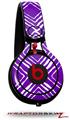 Skin Decal Wrap works with Beats Mixr Headphones Wavey Purple Skin Only (HEADPHONES NOT INCLUDED)