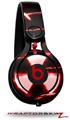 Skin Decal Wrap works with Beats Mixr Headphones Radioactive Red Skin Only (HEADPHONES NOT INCLUDED)