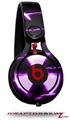 Skin Decal Wrap works with Beats Mixr Headphones Radioactive Purple Skin Only (HEADPHONES NOT INCLUDED)