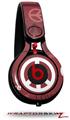 Skin Decal Wrap works with Beats Mixr Headphones Love and Peace Pink Skin Only (HEADPHONES NOT INCLUDED)