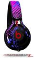 Skin Decal Wrap works with Beats Mixr Headphones Halftone Splatter Blue Hot Pink Skin Only (HEADPHONES NOT INCLUDED)