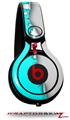 Skin Decal Wrap works with Beats Mixr Headphones Ripped Colors Neon Teal Gray Skin Only (HEADPHONES NOT INCLUDED)