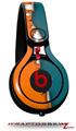 Skin Decal Wrap works with Beats Mixr Headphones Ripped Colors Orange Seafoam Green Skin Only (HEADPHONES NOT INCLUDED)