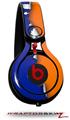 Skin Decal Wrap works with Beats Mixr Headphones Ripped Colors Blue Orange Skin Only (HEADPHONES NOT INCLUDED)