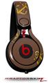 Skin Decal Wrap works with Beats Mixr Headphones Anchors Away Chocolate Brown Skin Only (HEADPHONES NOT INCLUDED)