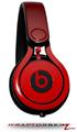 Skin Decal Wrap works with Beats Mixr Headphones Smooth Fades Red Black Skin Only (HEADPHONES NOT INCLUDED)