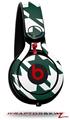 Skin Decal Wrap works with Beats Mixr Headphones Houndstooth Hunter Green Skin Only (HEADPHONES NOT INCLUDED)