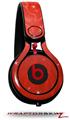 Skin Decal Wrap works with Beats Mixr Headphones Stardust Red Skin Only (HEADPHONES NOT INCLUDED)