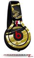 Skin Decal Wrap works with Beats Mixr Headphones Alecias Swirl 02 Yellow Skin Only (HEADPHONES NOT INCLUDED)